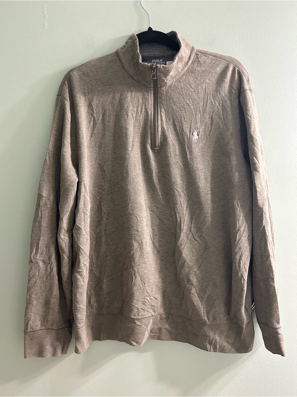 Polo Ralph Lauren luxury jersey quarter zip sweater